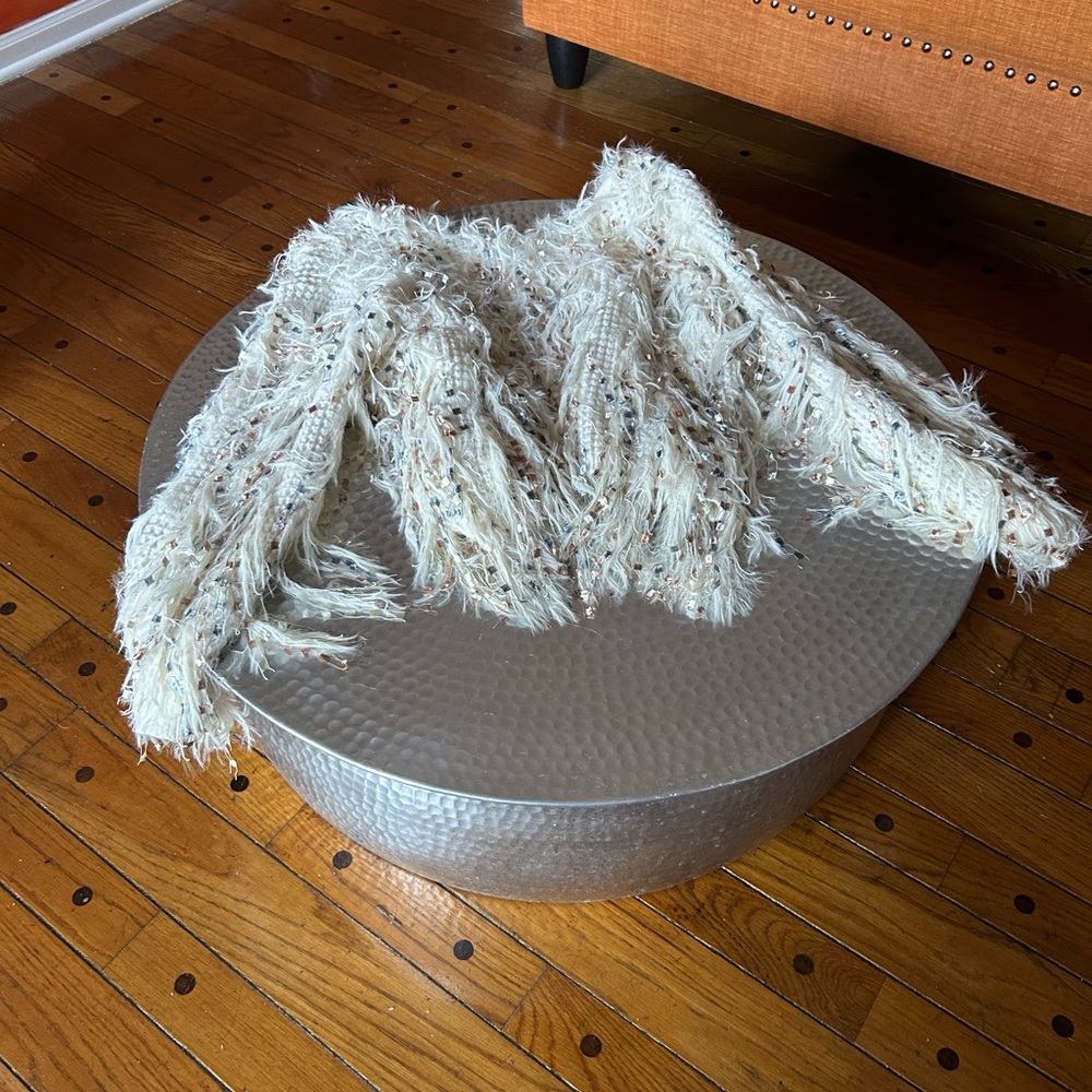 Fringed Cream Sweater never been worn